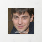 Programme Trois Volets Service funéraire bleu blanc mono photos personnal (Protection)