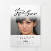 Programme Trois Volets Service funéraire dans nos coeurs blanc noir (Page de couverture)