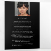 Programme Trois Volets Service funéraire dans nos coeurs noir blanc (Intérieur en premier)