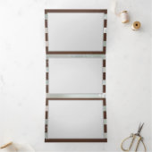 Programme Trois Volets Steampunk Clock and Turquoise Roses on Striped (Intérieur)