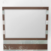 Programme Trois Volets Steampunk Clock and Turquoise Roses on Striped (Intérieur en premier)