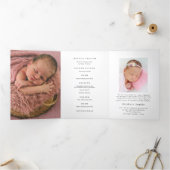 Programme Trois Volets Sweet Bunny "Shining Among Stars" Funeral Program (Intérieur)