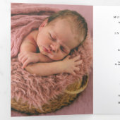 Programme Trois Volets Sweet Bunny "Shining Among Stars" Funeral Program (Intérieur en premier)