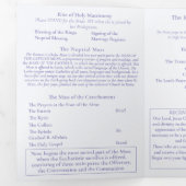 Programme Trois Volets The Two Hearts Catholic Wedding (Intérieur en premier)