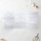 Programme Trois Volets The Two Hearts Catholic Wedding (Intérieur)