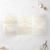 Programme Trois Volets The Two Hearts Catholic Wedding (Intérieur)