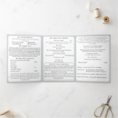 Programme Trois Volets Timeless Catholic Monogrammed Trifold Program (Intérieur)