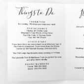 Programme Trois Volets Toute couleur Iowa Mariage Bienvenue Itinéraire &  (Intérieur en premier)