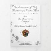 Programme Trois Volets Unité nuptiale Latin MasTripli Lettre Plier Progra (Page de couverture)