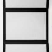 Programme Trois Volets Vibrant infinity with rainbow butterfly on black (Intérieur au milieu)