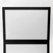 Programme Trois Volets Vibrant infinity with rainbow butterfly on black (Intérieur en premier)