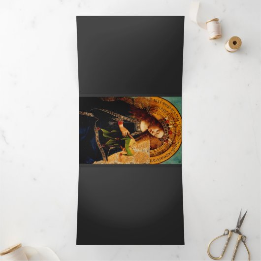 Programme Trois Volets Vierge Marie par Jan van Eyck (Intérieur)