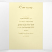 Programme Trois Volets Yellow Rose Wedding (Intérieur au milieu)