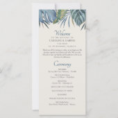 Programme Tropical Beach Palm Wedding (Devant)