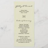 Programme Tropical Beach Wedding (Dos)