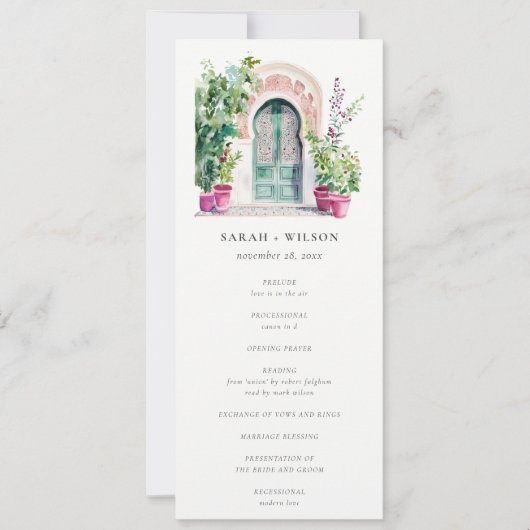 Programme Tropical Marocain de Mariage de Portes (Devant)