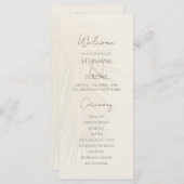 Programme Tropical Palm Leaf Desert Wedding (Devant / Derrière)