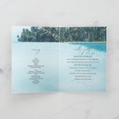 Programme Tropical Palms Beach Mariage Ordre de service (Intérieur)