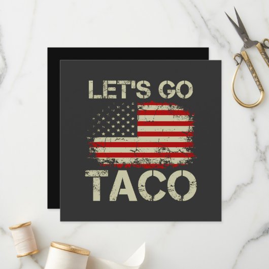 Programme Trump abandonne toujours Let's Go Taco (Devant/Arrière en situation)