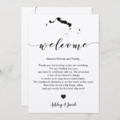 Programme Turks & Caicos Mariage Bienvenue Lettre & Itinérai (Devant / Derrière)