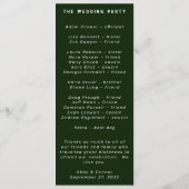 Programme Turquoise bleu minimaliste moderne (Dos)