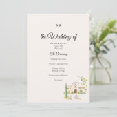 Programme Tuscan Villa Wedding Program Elegant Italy (Debout devant)