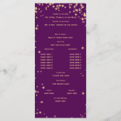 Programme Twinkle Stars Purple et Gold Sparkle (Dos)