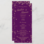 Programme Twinkle Stars Purple et Gold Sparkle (Devant / Derrière)