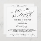 Programme Typographie de calligraphie simple et élégante noi (Devant / Derrière)