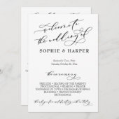 Programme Typographie de calligraphie simple et élégante noi (Devant / Derrière)