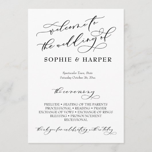 Programme Typographie de calligraphie simple et élégante noi (Devant)