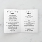 Programme Typographie Laurel Wreath Monogramme Mariage photo (Intérieur)
