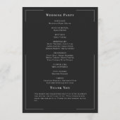 Programme Typographie minimale Mariage de coquillage noir et (Dos)