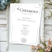 Programme Typographie minimale Mariage de coquillage noir et