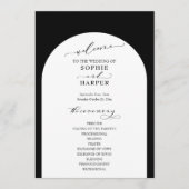 Programme Typographie simple, Arc sur Black Elegant (Devant)