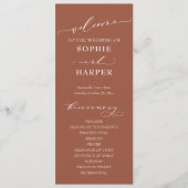 Programme Typographie simple, Calligraphie Élégante Terracot (Devant)