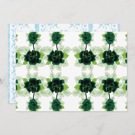 Programme un bouquet de fleurs vertes sur un arrière - plan  (Devant / Derrière)