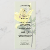 Programme Une Lys Jaune (Devant)