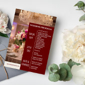 Programme unique personnalisé de mariage de style 