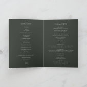 Programme Vacances Chic Botanique | Mariage plié vert foncé (Intérieur)
