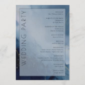 Programme Vagues aquarelles bleues tranquilles (Dos)