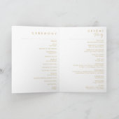 Programme Végétation de Noël moderne | Mariage plié blanc (Intérieur)