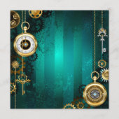 Programme Veille bijoux Steampunk sur un Arrière - plan vert (Devant)