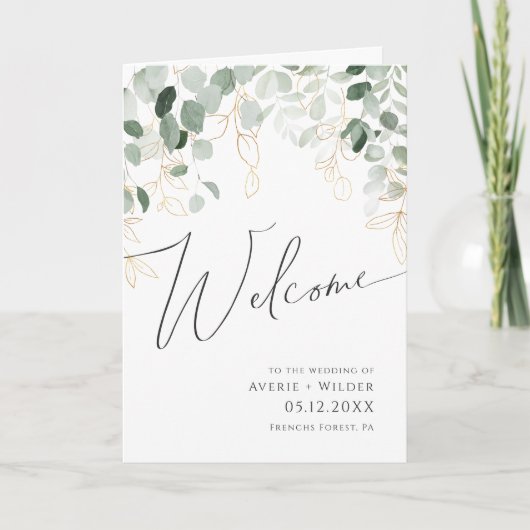 Programme Verdure et or | Mariage plié (Devant)