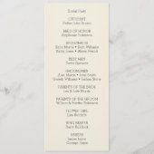 Programme Verres à Champagne Mariage Simple (Dos)
