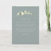 Programme Vert/Crème Symphorine+Eucalyptus Mariage d'Hiver (Dos)