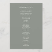 Programme Vert de taille minimale et chic avec Mariage front (Dos)