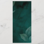 programme vert émeraude moderne et feuille (Dos)