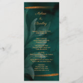 programme vert émeraude moderne et feuille (Devant)