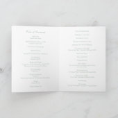 Programme Vert sauge traditionnel mariage catholique intempo (Intérieur)